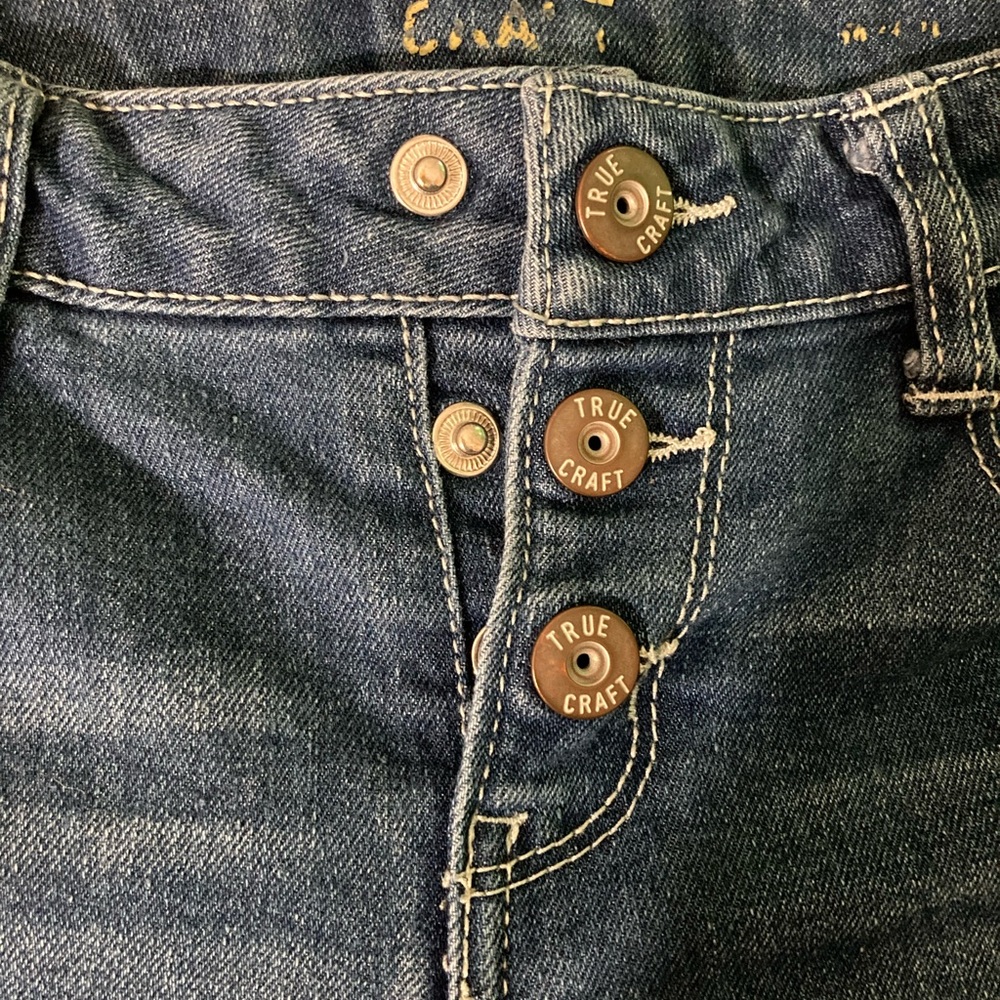 BELK Girls Crochet Coin Pocket Denim Jeans